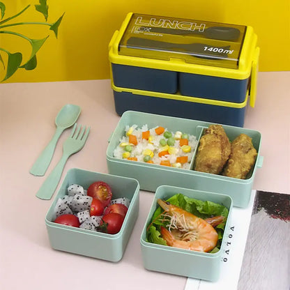 Kid2go Double Layer Compact Lunch Box - BlissfulBasic