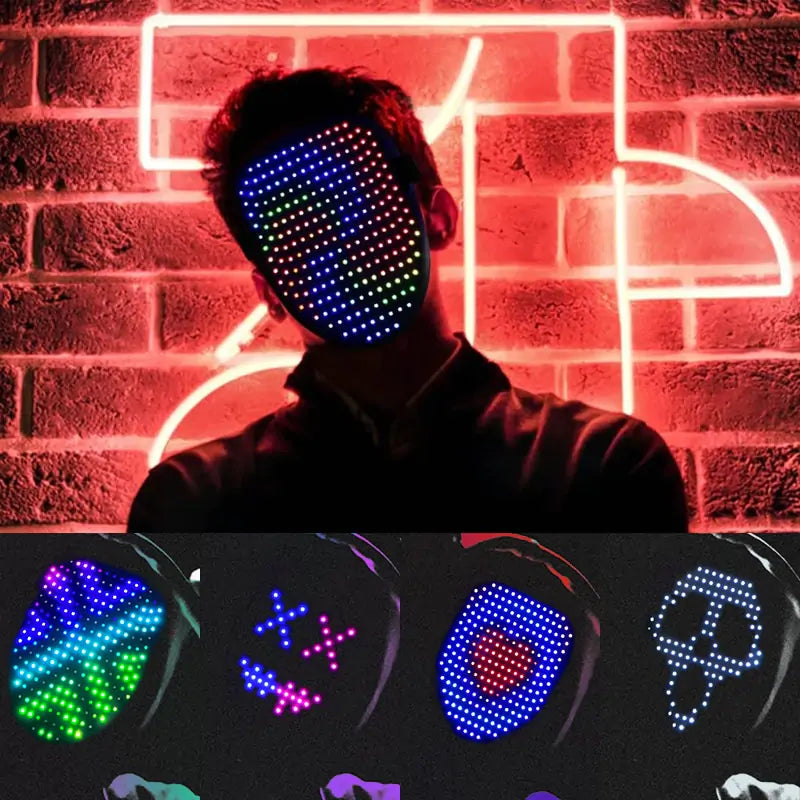 LED Party Face Mask | available at BlissfulBasic.com