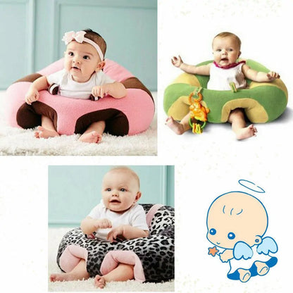 Kids Baby Support Seat: Comfortable Sit Up Soft Chair Cushion Sofa Plush Pillow Toy Bean Bag - BlissfulBasic