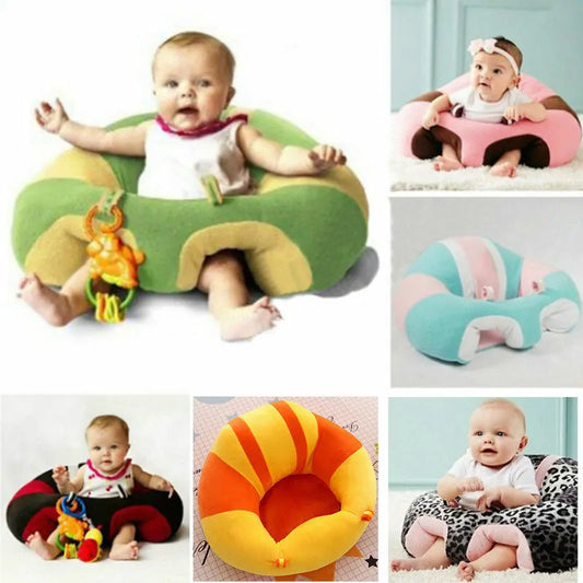Kids Baby Support Seat: Comfortable Sit Up Soft Chair Cushion Sofa Plush Pillow Toy Bean Bag - BlissfulBasic