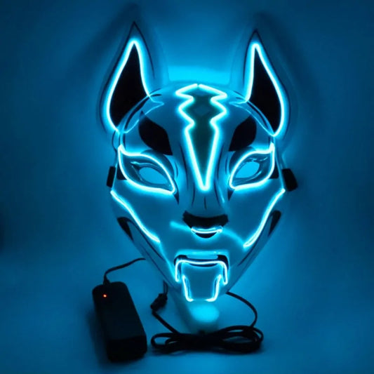 Halloween Joker Mask - Neon LED Luminous Mask | available at BlissfulBasic.com