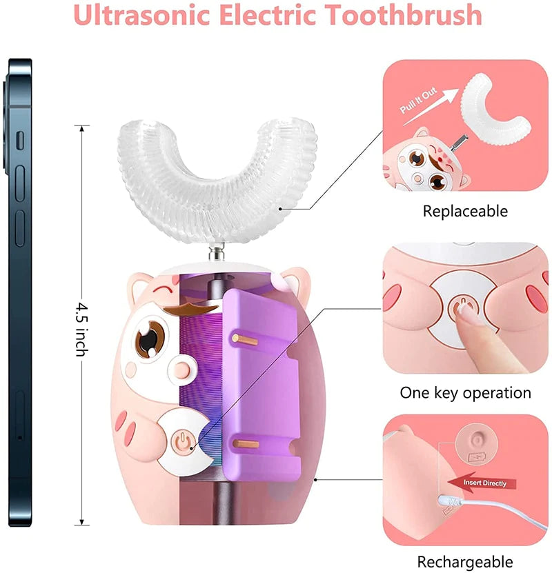 Kid's Mouthpiece Rechargeable Electric Toothbrush - BlissfulBasic