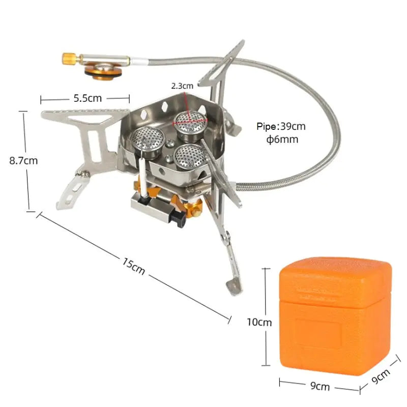 Portable Camp Stove W/Triple Propane Burner - BlissfulBasic