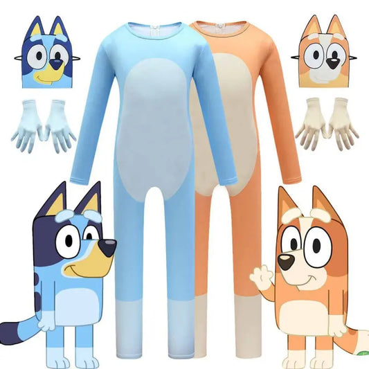 Kids Lovely Bluey Bingoed Costume | available at BlissfulBasic.com