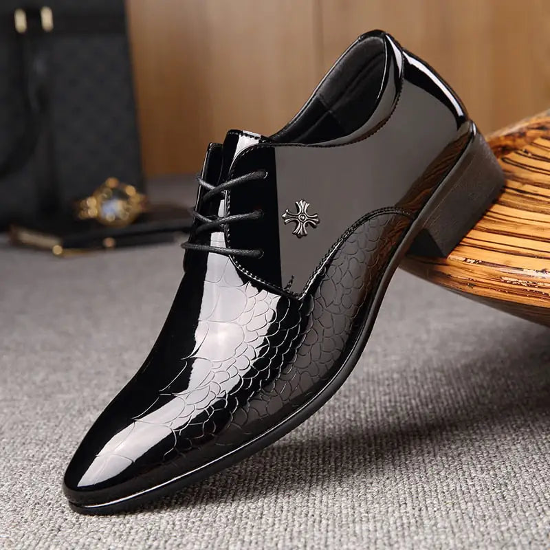 The Bariese New Italian Style Leather Shoes For Men - BlissfulBasic