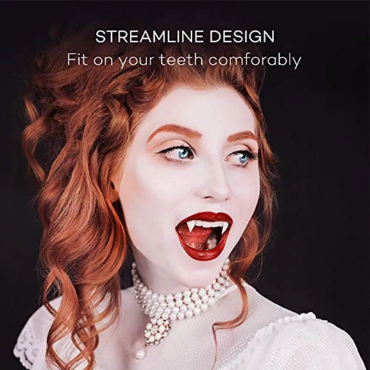 Retractable Halloween Vampire Fangs | available at BlissfulBasic.com